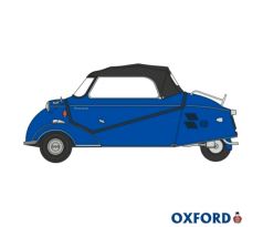 1/18 OXFORD MESSERSCHMITT KR200 CONVERTIBLE ROYAL BLUE