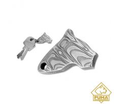 PUMA head key ring pendant, damascus