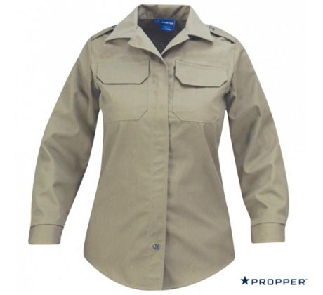 Propper® Women's CDCR Line Duty Shirt - Long Sleeve silver tan