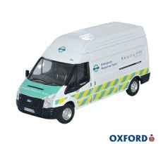 1/76 OXFORD FORD TRANSIT MK5 LWB HIGH DOCKLANDS LIGHT RAILWAY