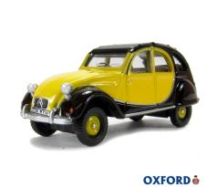 1/76 OXFORD CHARLESTON YELLOW BLACK CITROEN 2CV