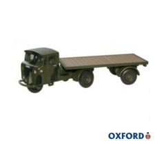 1/76 OXFORD ROYAL ARMY SERVICE CORPS MECHANICAL HORSE FLATBED TRAILER