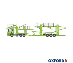 1/76 OXFORD SCANIA CAR TRANSPORTER GREEN TIGER