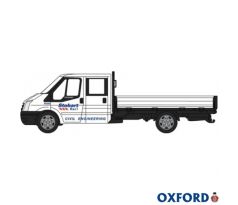 1/76 OXFORD FORD TRANSIT DROPSIDE STOBART RAIL