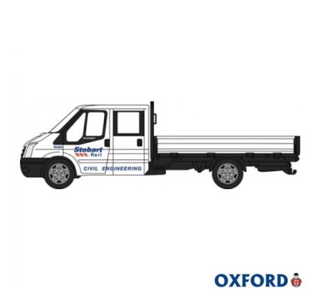 1/76 OXFORD FORD TRANSIT DROPSIDE STOBART RAIL