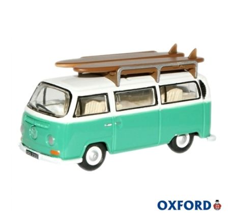 1/76 OXFORD VW CAMPER VAN WITH ROOFRACK SURFBOARDS