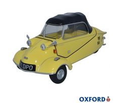 1/18 OXFORD MESSERSCHMITT KR200 BUBBLE CAR CABRIOLET YELLOW