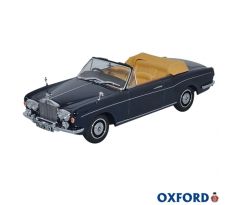 1/43 OXFORD ROLLS ROYCE CORNICHE CONVERTIBLE (ROOF DOWN) INDIGO BLUE