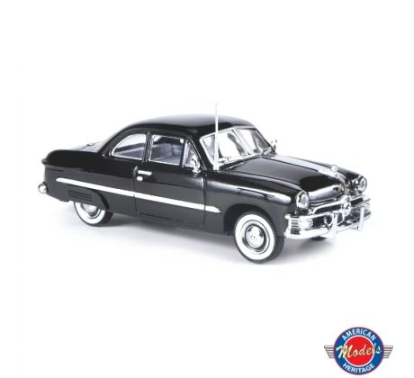 1/43 AHM 1950 Ford 2-Door Coupe with Fender Skirts (Black)