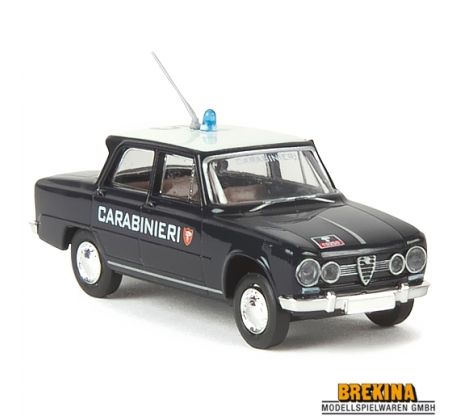 1/87 BREKINA Alfa Romeo Giulia 1600 "Carabinieri 40", TD (IT)