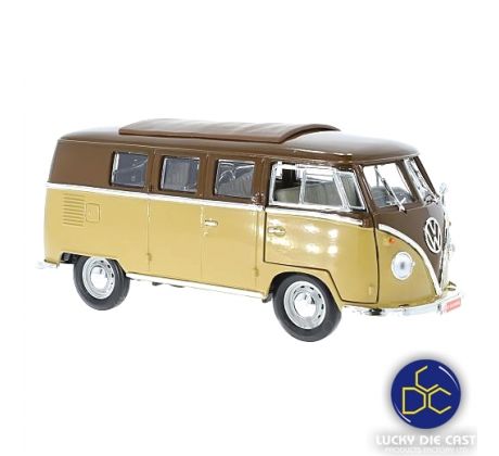 1/18 LUCKY VW T1 Microbus 1962 BROWN