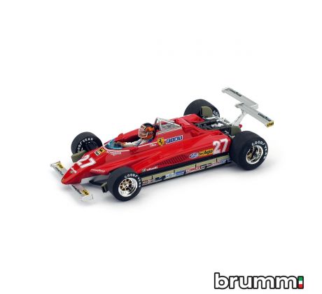 1/43 BRUMM FERRARI 126C2 G.P.LONG BEACH 1982 + pilot