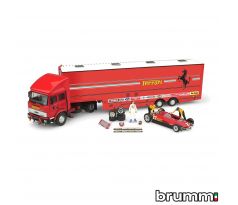 1/43 BRUMM Gilles Villeneuve Race Transporter Set G.P. San Marino 1982 Villeneuve #27