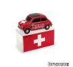 1/43 BRUMM FIAT 500 BRUMS SVIZZERA TIPTOP-BILUX