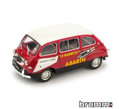 1/43 BRUMM FIAT 600 MULTIPLA 1960 DERIVAZ. ABARTH