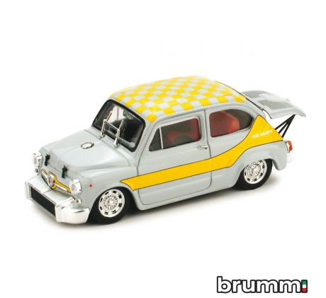 1/43 BRUMM ABARTH 1000 BERLINA 1968 UFFICIALE GIALL