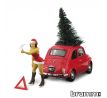 1/43 BRUMM FIAT 500F 1965 BABBAZZA NATALE AUTOSTOP