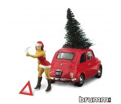 1/43 BRUMM FIAT 500F 1965 BABBAZZA NATALE AUTOSTOP