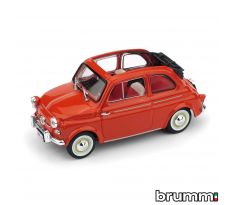 1/43 BRUMM FIAT NUOVA 500 AMERICA AP. 1958 ROSSO