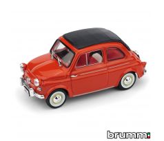 1/43 BRUMM FIAT NUOVA 500 AMERICA CH. 1958 ROSSO