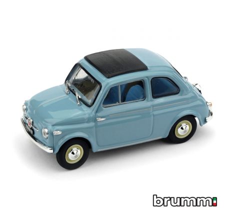 1/43 BRUMM FIAT NUOVA 500 TETTO APRI.'59 CELESTE CH