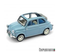 1/43 BRUMM FIAT NUOVA 500 AMERICA AP. 1958 CELESTE