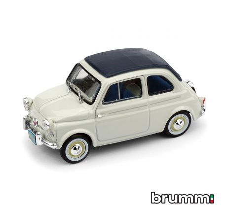 1/43 BRUMM FIAT NUOVA 500 AMERICA CH. 1958 GRIGIO