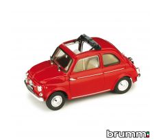 1/43 BRUMM FIAT 500D 1960 APERTA ROSSO MEDIO