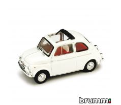 1/43 BRUMM FIAT 500D 1960 APERTA BIANCO