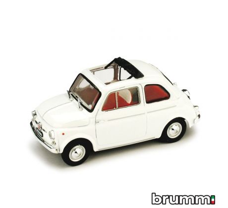 1/43 BRUMM FIAT 500D 1960 APERTA BIANCO