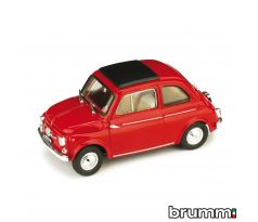 1/43 BRUMM FIAT 500D 1960 CHIUSA ROSSO MEDIO