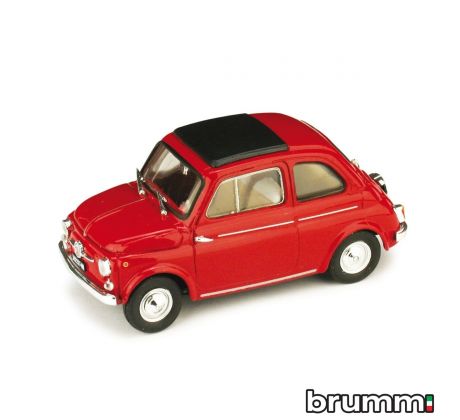 1/43 BRUMM FIAT 500D 1960 CHIUSA ROSSO MEDIO