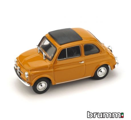 1/43 BRUMM FIAT 500F 1965-72 APERTA GIALLO POSITANO