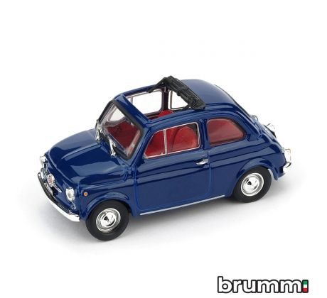 1/43 BRUMM FIAT 500F 1971-72 APERTA BLU ORIENTE