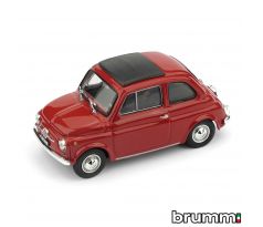 1/43 BRUMM FIAT 500F 1965-1972 CHIUSA ROSSO MEDIO