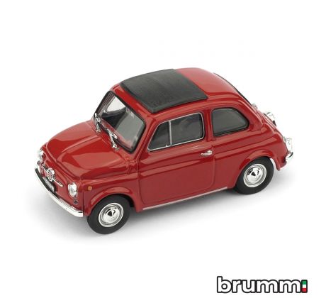 1/43 BRUMM FIAT 500F 1965-1972 CHIUSA ROSSO MEDIO