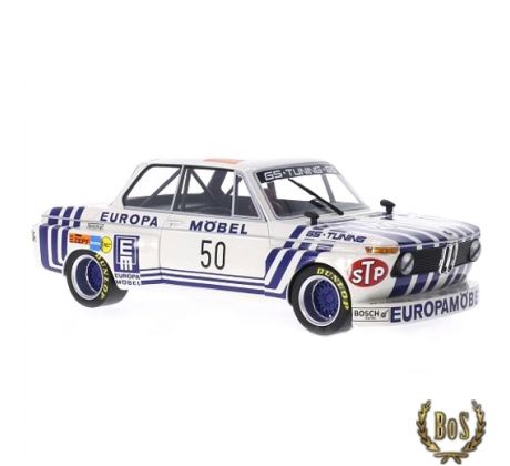 1/18 BOS BMW 2002 Gr.2, No.50, GS Tuning, Europa Möbel, DRM, J.Obermoser, 1974