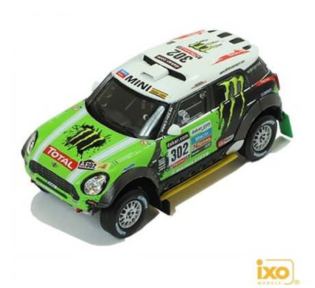 1/43 IXO MINI ALL 4 RACING #302 S.PETERHANSEL-J.P.COTTRET WINNER DAKAR 2013