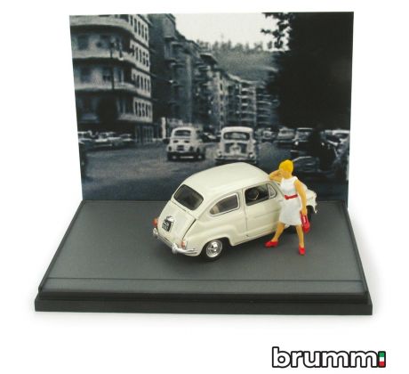 1/43 BRUMM FIAT 600D 50° ANN.LEGGE MERLIN 1958-2008