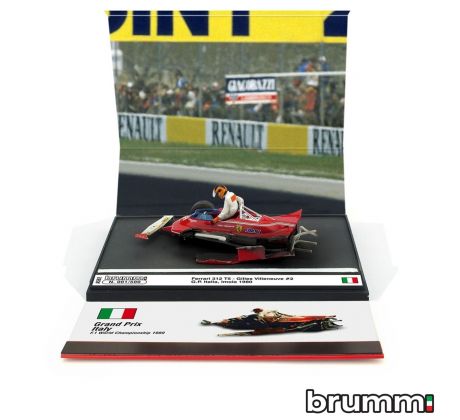 1/43 BRUMM FERRARI 312 T5 G.P.ITALIA '80 VILLENEUVE