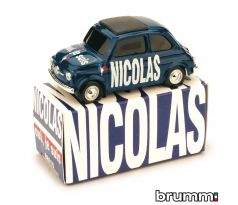 1/43 BRUMM FIAT 500 BRUMS NICOLAS OUI JE SUIS