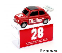 1/43 BRUMM FIAT 500 BRUMS DIDIER NR.28