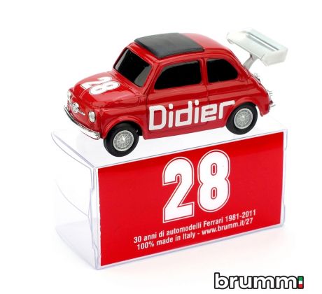 1/43 BRUMM FIAT 500 BRUMS DIDIER NR.28