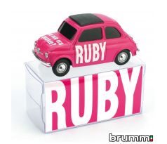 1/43 BRUMM FIAT 500 BRUMS RUBY