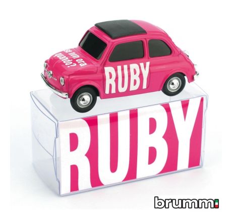 1/43 BRUMM FIAT 500 BRUMS RUBY