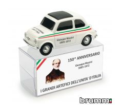 1/43 BRUMM FIAT 500 BRUMS GIUSEPPE MAZZINI