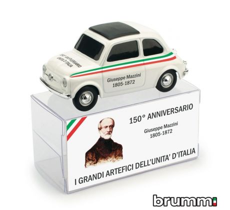 1/43 BRUMM FIAT 500 BRUMS GIUSEPPE MAZZINI