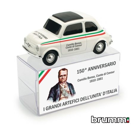 1/43 BRUMM FIAT 500 BRUMS CAMILLO B.CONTE DI CAVOUR
