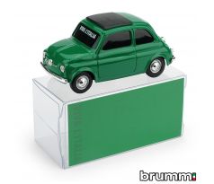 1/43 BRUMM FIAT 500 BRUMS VERDE BANDIERA ITALIANA