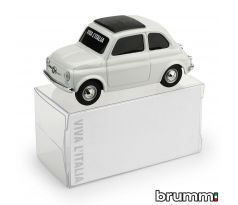 1/43 BRUMM FIAT 500 BRUMS BIANCO BANDIERA ITALIANA